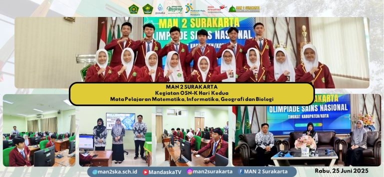 Hari Kedua OSN-K 2025 -Tantangan Berlanjut di Lab TIK 1 MAN 2 Surakarta 💻