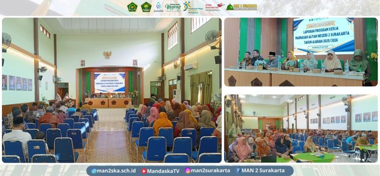 Menuju Madrasah Berdampak, MAN 2 Surakarta Gelar Laporan Program Kerja dan Evaluasi Tahunan