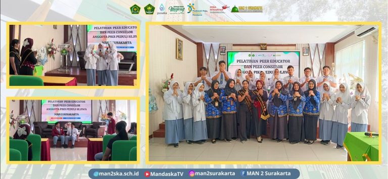 PIK-R MAN 2 Surakarta Gelar Pelatihan Peer Educator dan Peer Counselor Bersama DP3AP2KB oleh Duta GenRe 2025
