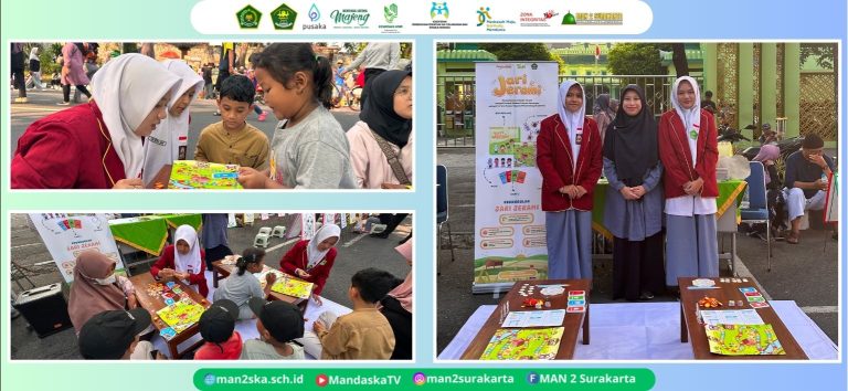 Gaungkan Semangat Zero Waste, Tim FIKSI MAN 2 Surakarta Perkenalkan Inovasi Ramah Lingkungan di Solo Car Free Day