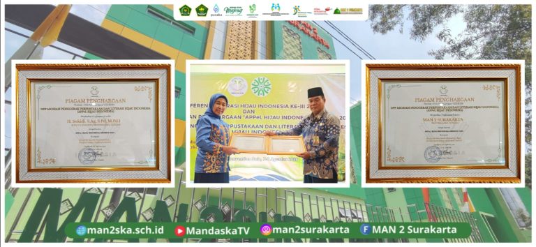 MAN 2 Surakarta Raih Head of Green Madrasah Award dan Green Ecotheology Madrasah Award 2026